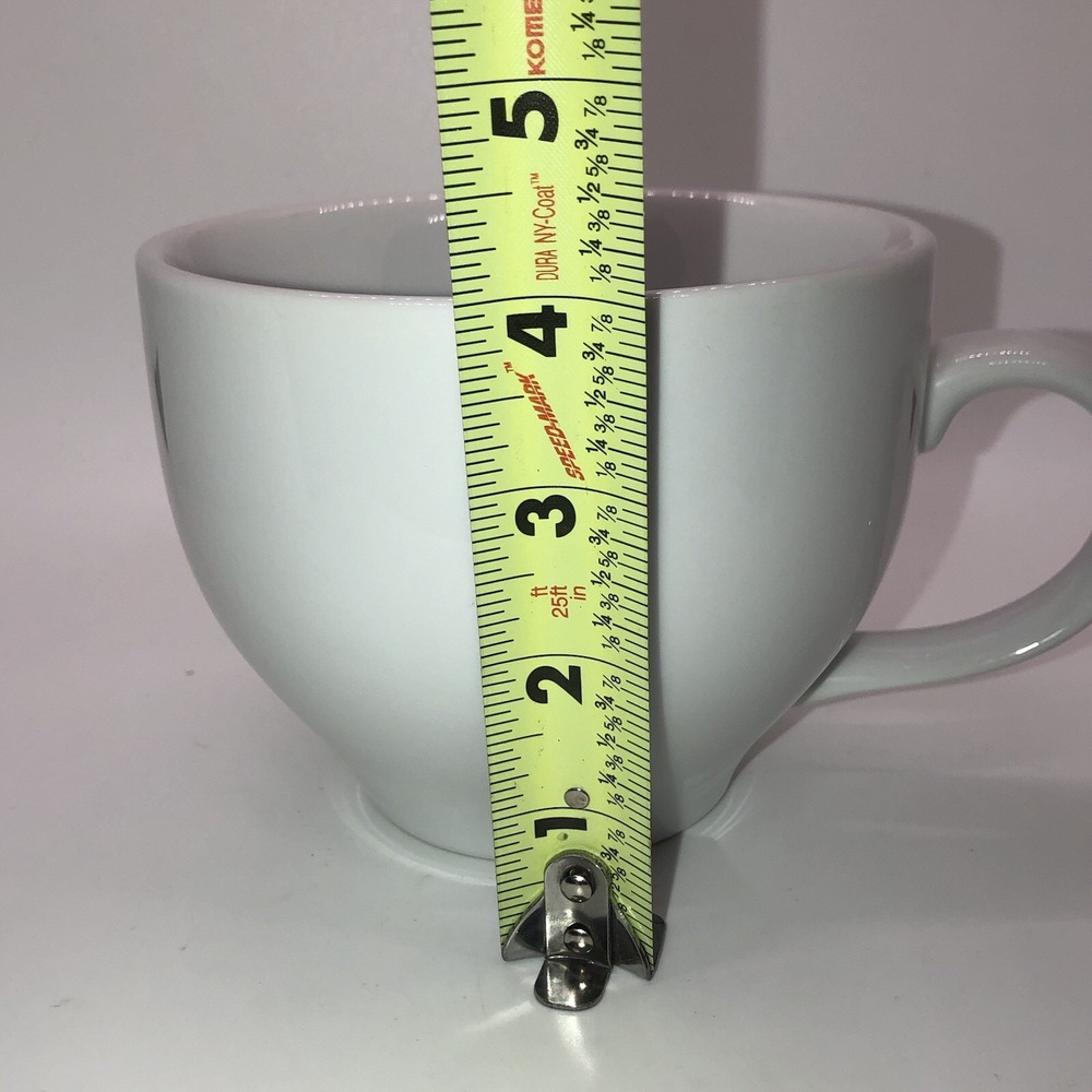 Pottery Barn Great White Large Oversized Jumbo Mug 4" x 5" - Picture 5 of 5